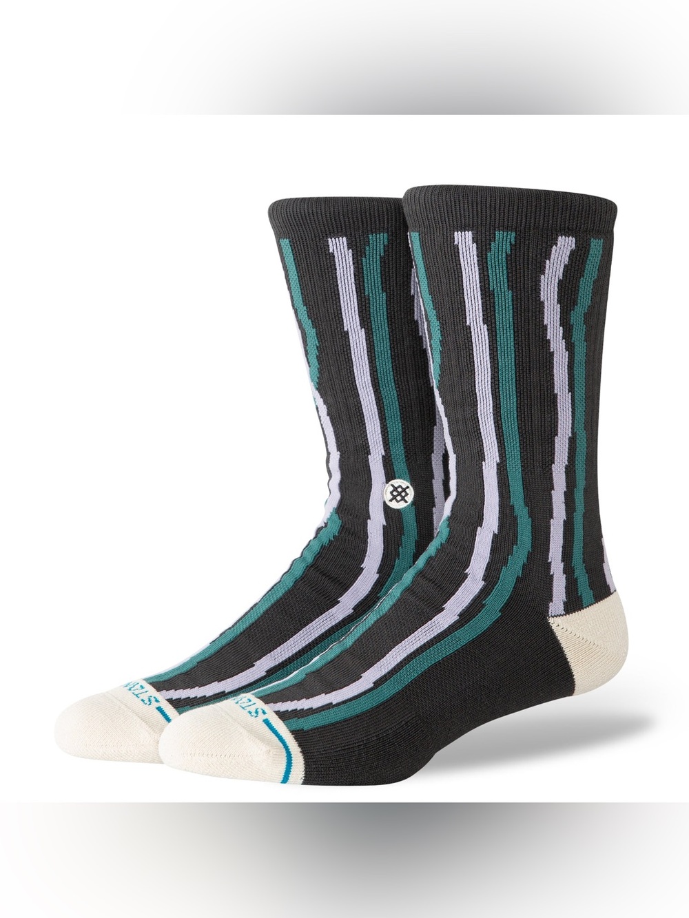NWT STANCE KELP CREW in CHARCOAL
Size Large (9-13)